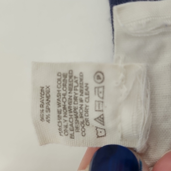 Loft Lounge Blue Long Sleeve Swing Dress Size M - Picture 10 of 12